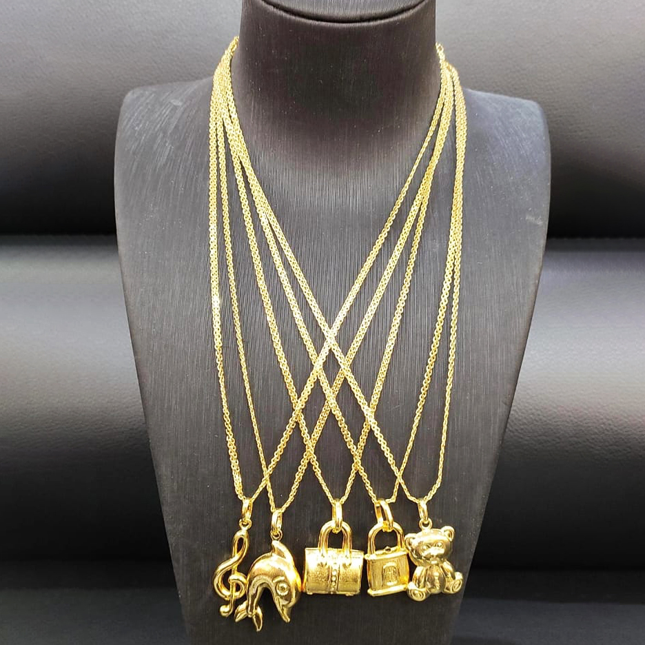 Gold Plated Chain and Pendants - مراجعة Men'S Accessories Dubai وسعره